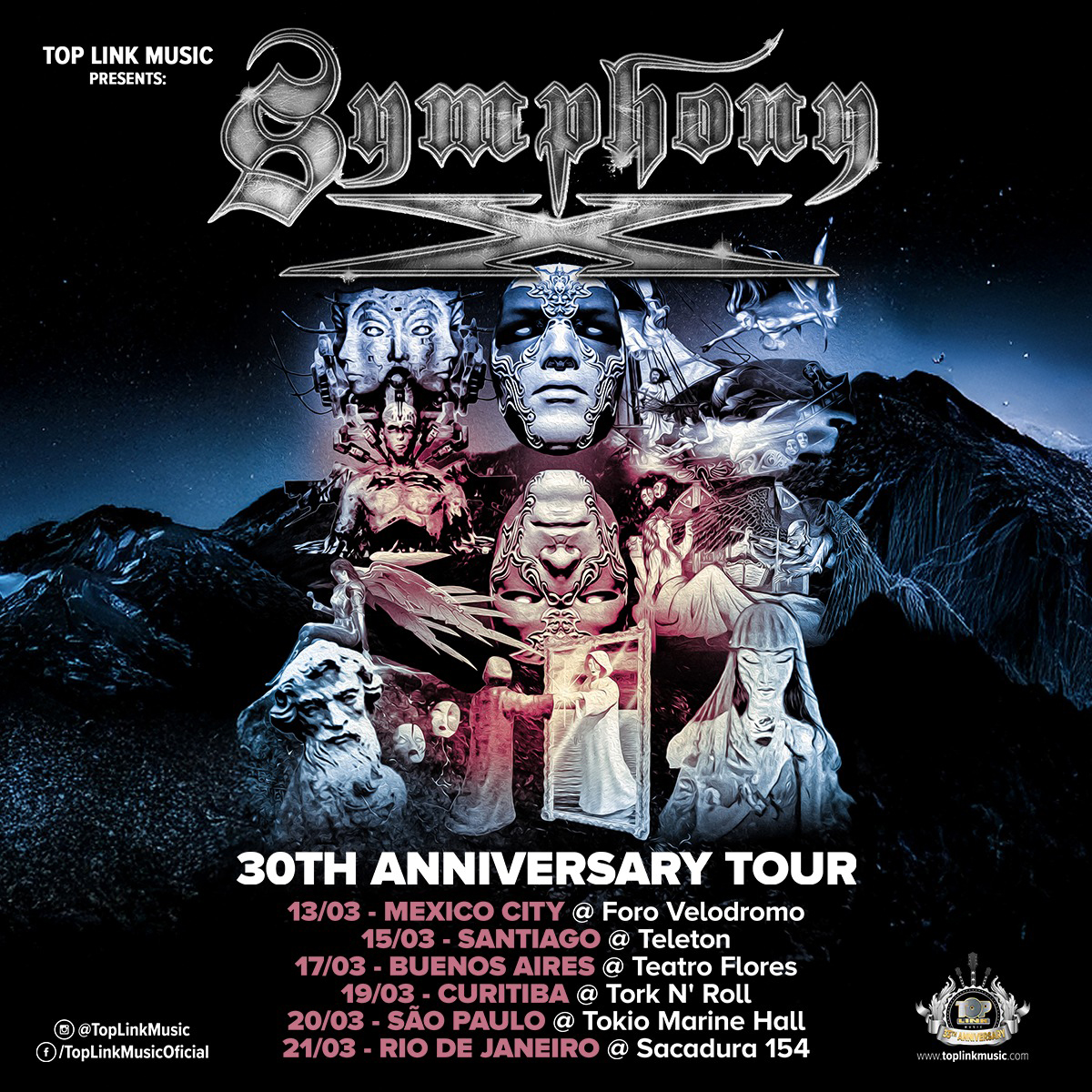 Symphony X celebra 30 anos em turnê pela América Latina e Brasil