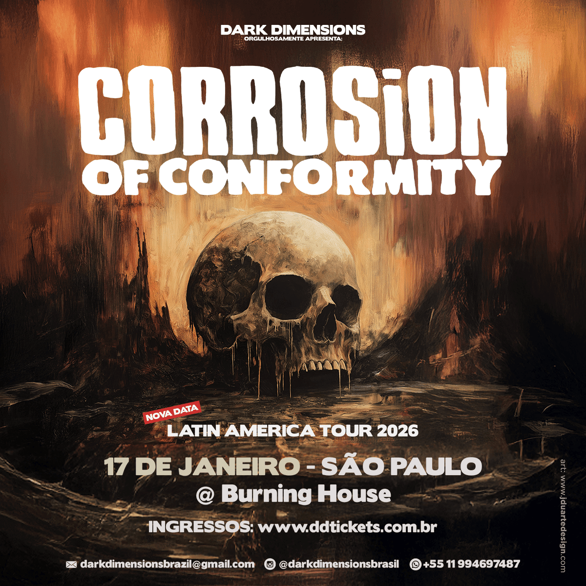 Corrosion of Conformity embarca em um giro avassalador pela América Latina