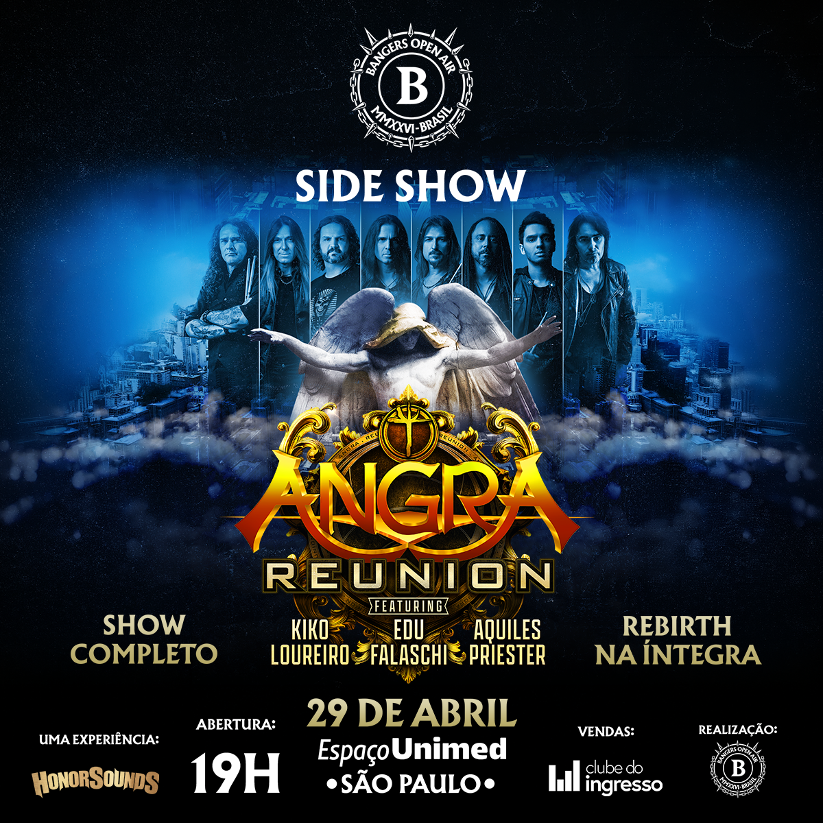 Angra anuncia show histórico no Espaço Unimed com “Rebirth” na íntegra